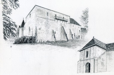Chapelle et tour porte du château de Bellecroix